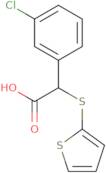 2-(3-Chlorophenyl)-2-(thiophen-2-ylsulfanyl)acetic acid