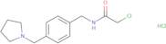 2-Chloro-N-{[4-(pyrrolidin-1-ylmethyl)phenyl]methyl}acetamide hydrochloride