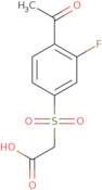 2-(4-Acetyl-3-fluorobenzenesulfonyl)acetic acid