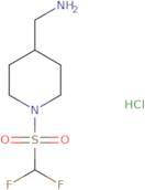 (1-Difluoromethanesulfonylpiperidin-4-yl)methanamine hydrochloride