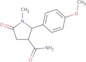 2-(4-Methoxyphenyl)-1-methyl-5-oxopyrrolidine-3-carboxamide