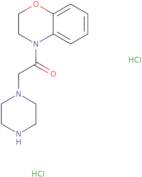 1-(3,4-Dihydro-2H-1,4-benzoxazin-4-yl)-2-(piperazin-1-yl)ethan-1-one dihydrochloride