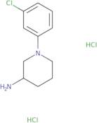 1-(3-Chlorophenyl)piperidin-3-amine dihydrochloride