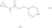 N-Cyclopropyl-3-(piperazin-1-yl)propanamide dihydrochloride