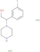 2-(3-Fluorophenyl)-2-(piperazin-1-yl)ethan-1-ol dihydrochloride