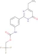 2,2,2-Trifluoroethyl N-[3-(4-ethyl-6-oxo-1,6-dihydropyrimidin-2-yl)phenyl]carbamate