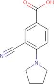 3-Cyano-4-(pyrrolidin-1-yl)benzoic acid