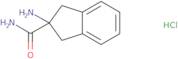 2-Amino-2,3-dihydro-1H-indene-2-carboxamide hydrochloride