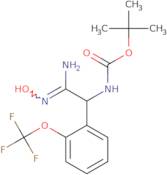 tert-Butyl N-[(N'-hydroxycarbamimidoyl)[2-(trifluoromethoxy)phenyl]methyl]carbamate