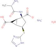 (1R,2S,4R,5R,6R)-4-((4H-1,2,4-Triazol-3-yl)thio)-2-((S)-2-aminopropanamido)bicyclo[3.1.0]hexane-2,6-dicarboxylic acid, ammonia salt hydrate