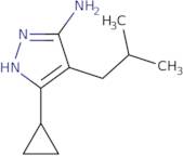 3-Cyclopropyl-4-(2-methylpropyl)-1H-pyrazol-5-amine