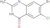 7-Bromo-6-chloro-2-methyl-3H-quinazolin-4-one