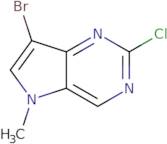 7-Bromo-2-chloro-5-methyl-5H-pyrrolo[3,2-d]pyrimidine