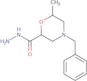 4-Benzyl-6-methylmorpholine-2-carbohydrazide