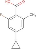 4-Cyclopropyl-2-fluoro-6-methylbenzoic acid