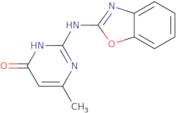 2-(2-Benzoxazolylamino)-6-methylpyrimidin-4(3H)-one