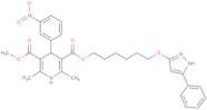 1,4-Dihydro-2,6-dimethyl-4-(3--nitrophenyl)-3,5-pyridinedicarboxylic acid methyl-6-(5-phenyl-3-pyrazolyloxy)hexyl ester