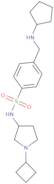 N-(1-Cyclobutylpyrrolidin-3-yl)-4-((cyclopentylamino)methyl)benzenesulfonamide