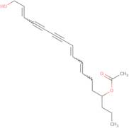 (2Z,8E,10E)-2,8,10-Heptadecatriene-4,6-diyne-1,14-diol, 14-acetate