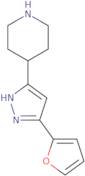 4-[3-(2-Furyl)-1H-pyrazol-5-yl]piperidine