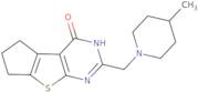 10-[(4-Methylpiperidin-1-yl)methyl]-7-thia-9,11-diazatricyclo[6.4.0.0,2,6]dodeca-1(8),2(6),9-trien…