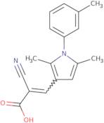 2-Cyano-3-[2,5-dimethyl-1-(3-methylphenyl)-1H-pyrrol-3-yl]prop-2-enoic acid