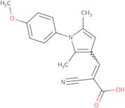 2-Cyano-3-[1-(4-methoxyphenyl)-2,5-dimethyl-1H-pyrrol-3-yl]prop-2-enoic acid