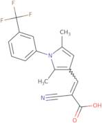 2-Cyano-3-{2,5-dimethyl-1-[3-(trifluoromethyl)phenyl]-1H-pyrrol-3-yl}prop-2-enoic acid