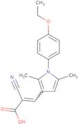 2-Cyano-3-[1-(4-ethoxyphenyl)-2,5-dimethyl-1H-pyrrol-3-yl]prop-2-enoic acid