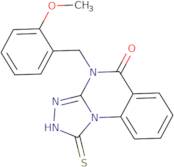 4-[(2-Methoxyphenyl)methyl]-1-sulfanyl-4H,5H-[1,2,4]triazolo[4,3-a]quinazolin-5-one