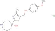 4-[5-[(4-Methoxyphenoxy)methyl]-4-methyl-1,3-thiazol-2-yl]azepan-4-ol hydrochloride