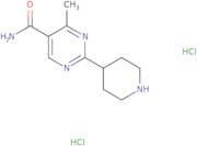 4-Methyl-2-(piperidin-4-yl)pyrimidine-5-carboxamide dihydrochloride