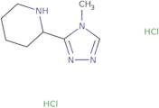 2-(4-Methyl-1,2,4-triazol-3-yl)piperidine dihydrochloride
