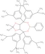 (3aR,8aR)-(-)-4,4,8,8-Tetrakis (3,5-di-I-propylphenyl)tetrahydro-2,2-dimethyl-6-phenyl-1,3-dioxolo[4,5-E]dioxaphosphepin
