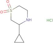 3-â€‹Cyclopropyl-â€‹thiomorpholine 1,â€‹1-â€‹dioxide hydrochloride