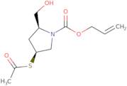 Allyl (2s,4s)-4-(acetylthio)-2-(hydroxymethyl)pyrrolidine-1-carboxylate