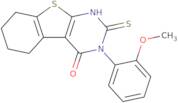 4-(2-Methoxyphenyl)-5-sulfanyl-8-thia-4,6-diazatricyclo[7.4.0.0,2,7]trideca-1(9),2(7),5-trien-3-one