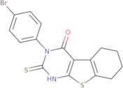 4-(4-Bromophenyl)-5-sulfanyl-8-thia-4,6-diazatricyclo[7.4.0.0,2,7]trideca-1(9),2(7),5-trien-3-one