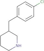 3-[(4-Chlorophenyl)methyl]piperidine