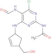 (1R-4S)-N-[4-Chloro-5-(formylamino)-6-[[4-(hydroxymethyl)-2-cyclopenten-1-yl]amino]-2-pyrimidinyl]…