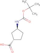 (1S,3S)-3-(Boc-amino)cyclopentane-1-carboxylic acid ee