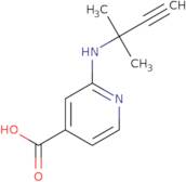 2-[(2-Methylbut-3-yn-2-yl)amino]pyridine-4-carboxylic acid
