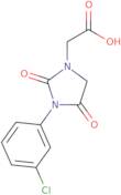 2-[3-(3-Chlorophenyl)-2,4-dioxoimidazolidin-1-yl]acetic acid