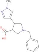 1-Benzyl-4-(1-methyl-1H-pyrazol-4-yl)pyrrolidine-3-carboxylic acid
