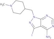 3-Iodo-1-((1-methylpiperidin-4-yl)methyl)-1H-pyrazolo[3,4-d]pyrimidin-4-amine