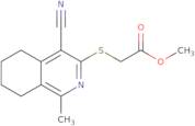Methyl 2-((4-cyano-1-methyl-5,6,7,8-tetrahydroisoquinolin-3-yl)thio)acetate