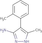 3-Methyl-4-(2-methylphenyl)-1H-pyrazol-5-amine