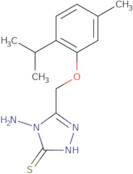 4-Amino-5-[5-methyl-2-(propan-2-yl)phenoxymethyl]-4H-1,2,4-triazole-3-thiol