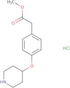 Methyl 2-[4-(4-piperidinyloxy)phenyl]acetate hydrochloride