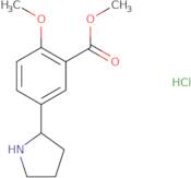 Methyl 2-methoxy-5-(pyrrolidin-2-yl)benzoate hydrochloride